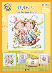 Cross Stitch Chart The Balloon Travel - Soda Stitch