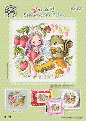 Cross stitch chart Strawberry Fairy - Soda Stitch