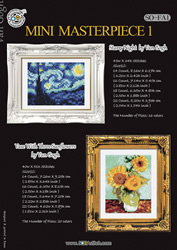 Cross stitch chart Mini Masterpiece 1 - Van Gogh - Soda Stitch