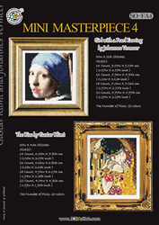 Cross stitch chart Mini Masterpiece 4 - Vermeer en Klimt - Soda Stitch