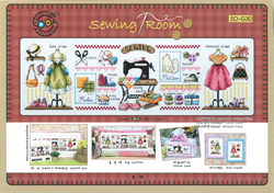 Cross Stitch Chart Sewing Room - Soda Stitch