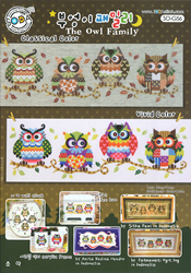 Cross Stitch Chart The Owl Family - Soda Stitch