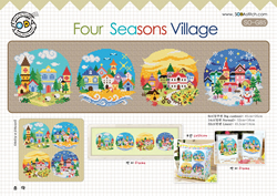 Cross Stitch Chart Four Seasons Village - Soda Stitch