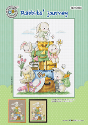 Cross stitch chart Rabbits' journey - Soda Stitch