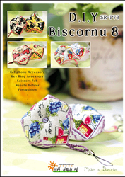 Cross Stitch Chart Biscornu 8 - Shiny Room