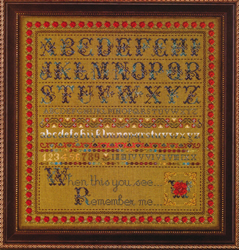 Cross Stitch Chart Rose Sampler - TIAG Butternut Road