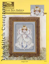 Cross Stitch Chart Button Box Babies: Angel Girl - TIAG Butternut Road