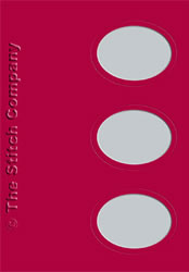 3 Passe-partout kaarten met Envelop Bordeaux - The Stitch Company