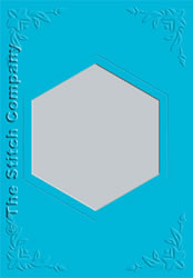 3 Passe-partout kaarten met Envelop Ocean Blue - The Stitch Company