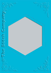 3 Aperture cards with Envelope Ocean Blue - The Stitch Company