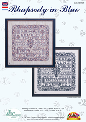 Cross Stitch Chart Rhapsody in Blue - The Stitch Company