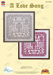 Cross Stitch Chart A Love Song - The Stitch Company