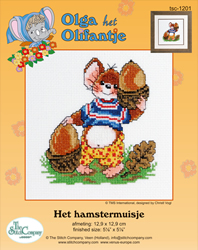 Borduurpakket Het Hamstermuisje - The Stitch Company