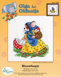 Cross Stitch Kit Blauwkapje - The Stitch Company