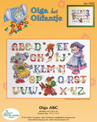 Borduurpakket Olga ABC (aida - The Stitch Company