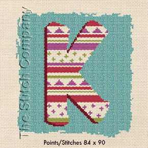 Cross Stitch Chart K - LiliPoints