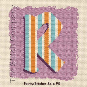 Cross Stitch Chart R - LiliPoints