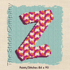 Cross Stitch Chart Z - LiliPoints