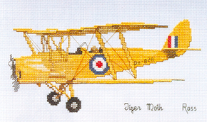 Cross Stitch Chart Tiger Moth - Ross Originals