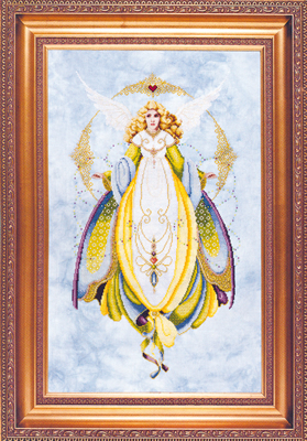 Cross Stitch Chart Angel of Healing - TIAG Lavender & Lace