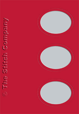 3 Passe-partout kaarten met Envelop Red - The Stitch Company