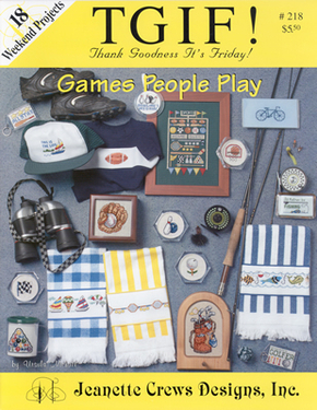 Borduurpatroon Games People Play - Jeanette Crews Designs