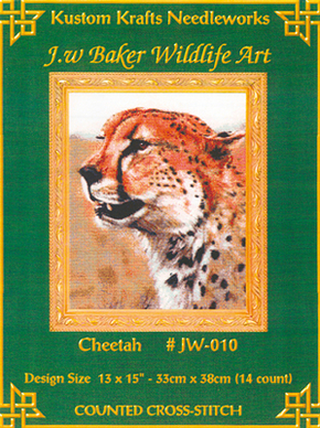 Cross Stitch Chart Cheetah - Kustom Krafts