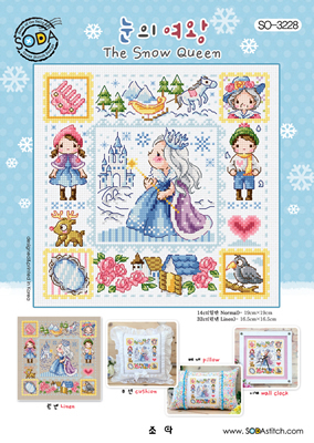 Cross stitch chart The Snow Queen - Soda Stitch