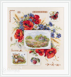 Cross stitch kit Summer Sampler - Merejka