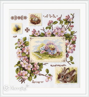 Cross stitch kit Spring Sampler - Merejka