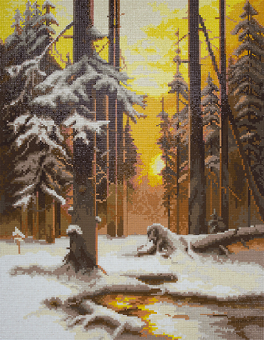 Diamond Painting Forest at Sunset - Freyja Crystal