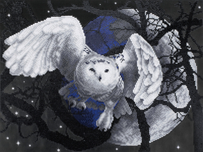 Diamond Painting Flying Owl - Freyja Crystal