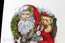 Cross stitch kit Santa with Wreath - Merejka