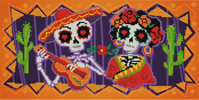 Voorbedrukt borduurpakket Day of the Dead - Needleart World