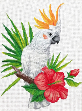 Pre-printed cross stitch kit Cockatoo call - Needleart World