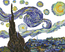 Voorbedrukt borduurpakket Starry Night (apres Van Gogh) - Needleart World