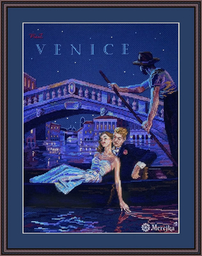 Cross stitch kit Visit Venice - Merejka