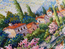 Cross stitch kit Village Lake Afternoon - Merejka