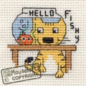 Cross Stitch Kit Hello Fishy - Mouseloft