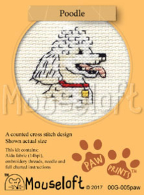 Cross stitch kit Poodle - Mouseloft