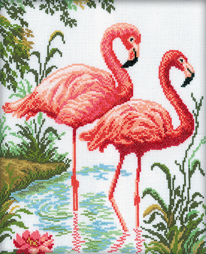 Borduurpakket Flamingo - RTO