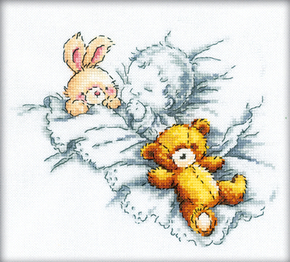 Cross Stitch Kit Baby Sleeps - RTO