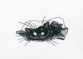 Cross stitch kit Among Black Cats - RTO