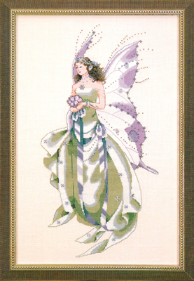 Cross Stitch Chart July's Amethyst Fairy - Mirabilia Designs