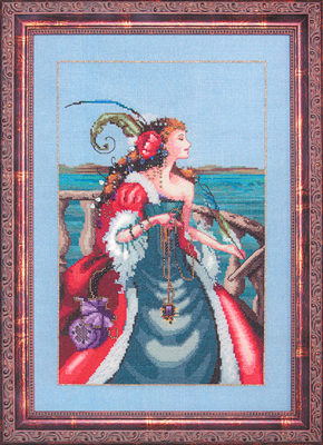 Borduurpatroon The Red Lady Pirate - Mirabilia Designs