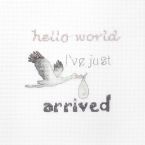 Cross stitch kit A gift for a Newborn - Leti Stitch