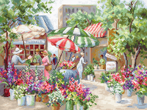 Borduurpakket Flower Market - Leti Stitch
