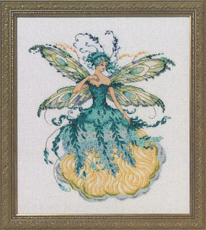 Cross stitch chart March Aquamarine Fairy - Mirabilia Designs