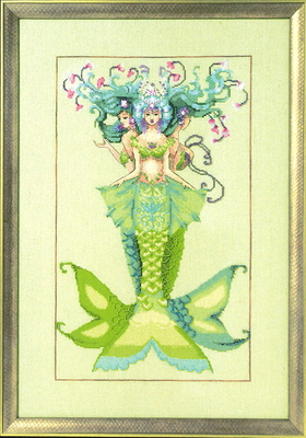 Cross stitch chart The Three Mermaids - Mirabilia Designs