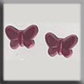 Glass Treasures Butterfly-Matte Rose (2) - Mill Hill